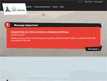 Tablet Screenshot of louis-lafortune.csdgs.qc.ca